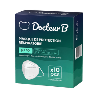 Masques FFP2 - boîte de 10 sachets individuels