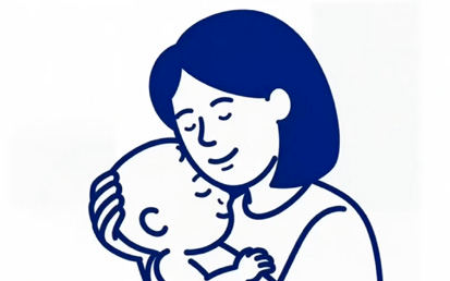 Le nez du bébé est libre