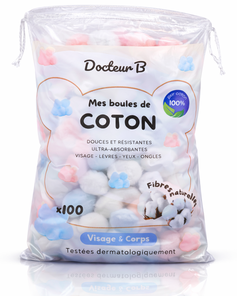 Boules de coton couleurs x100