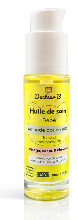 Huile de soin bébé amande douce Docteur B