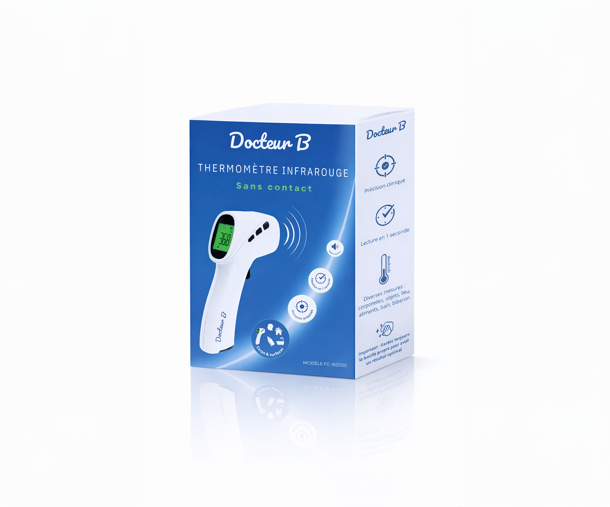 Thermomètre infrarouge frontal – Docteur B