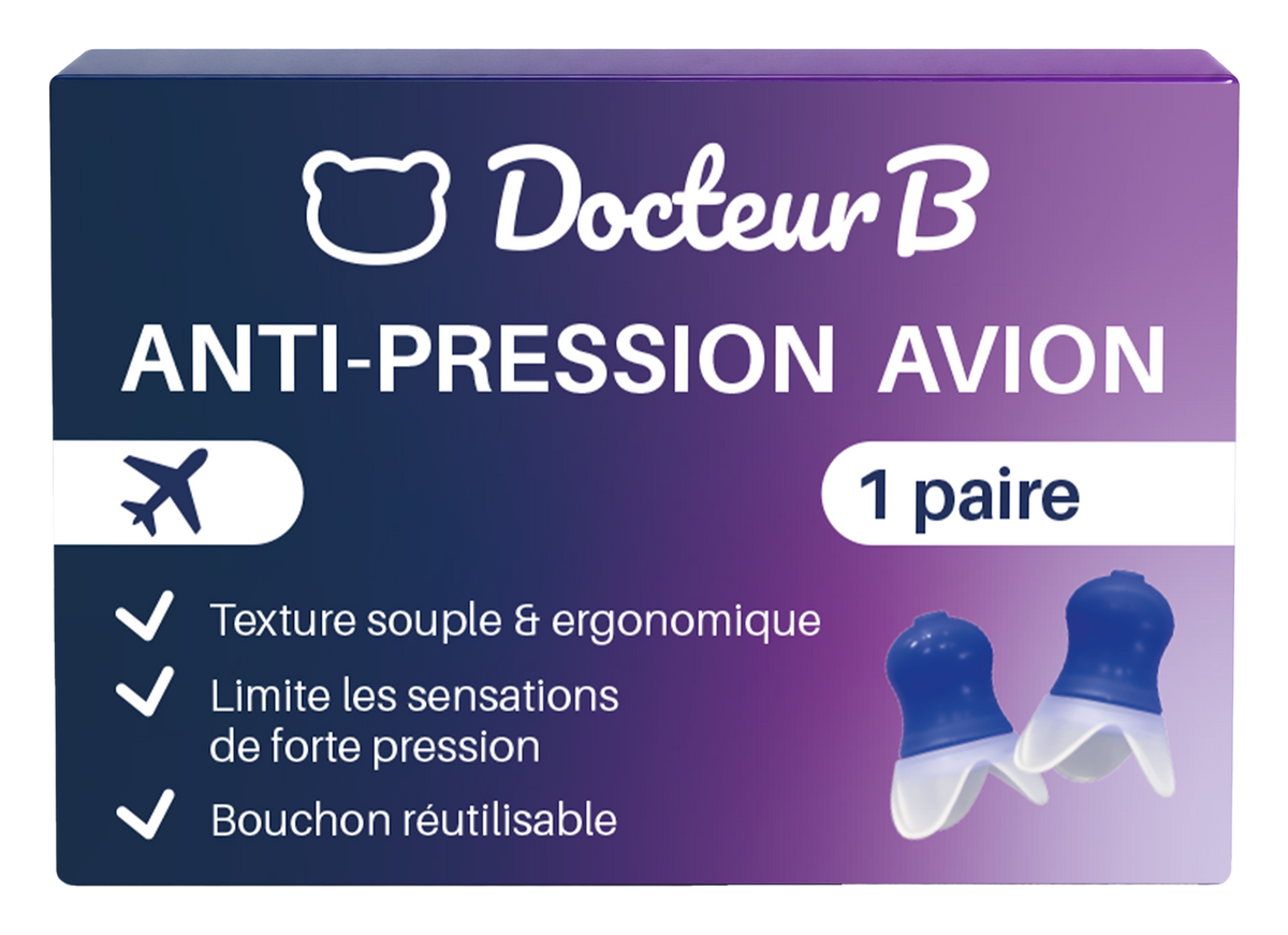 Bouchons d'oreilles anti-pression avion x1 paire Docteur B
