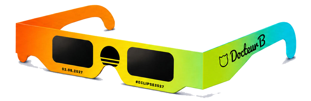 Lunettes éclipse solaire Docteur B - 2 août 2027