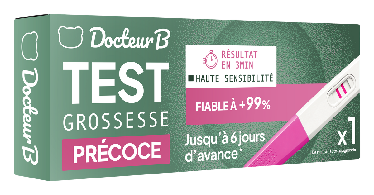 Test de grossesse précoce x1 Docteur B