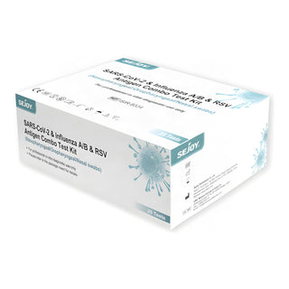 Boîte de 25 tests combo 3 (grippe, COVID, VRS)
