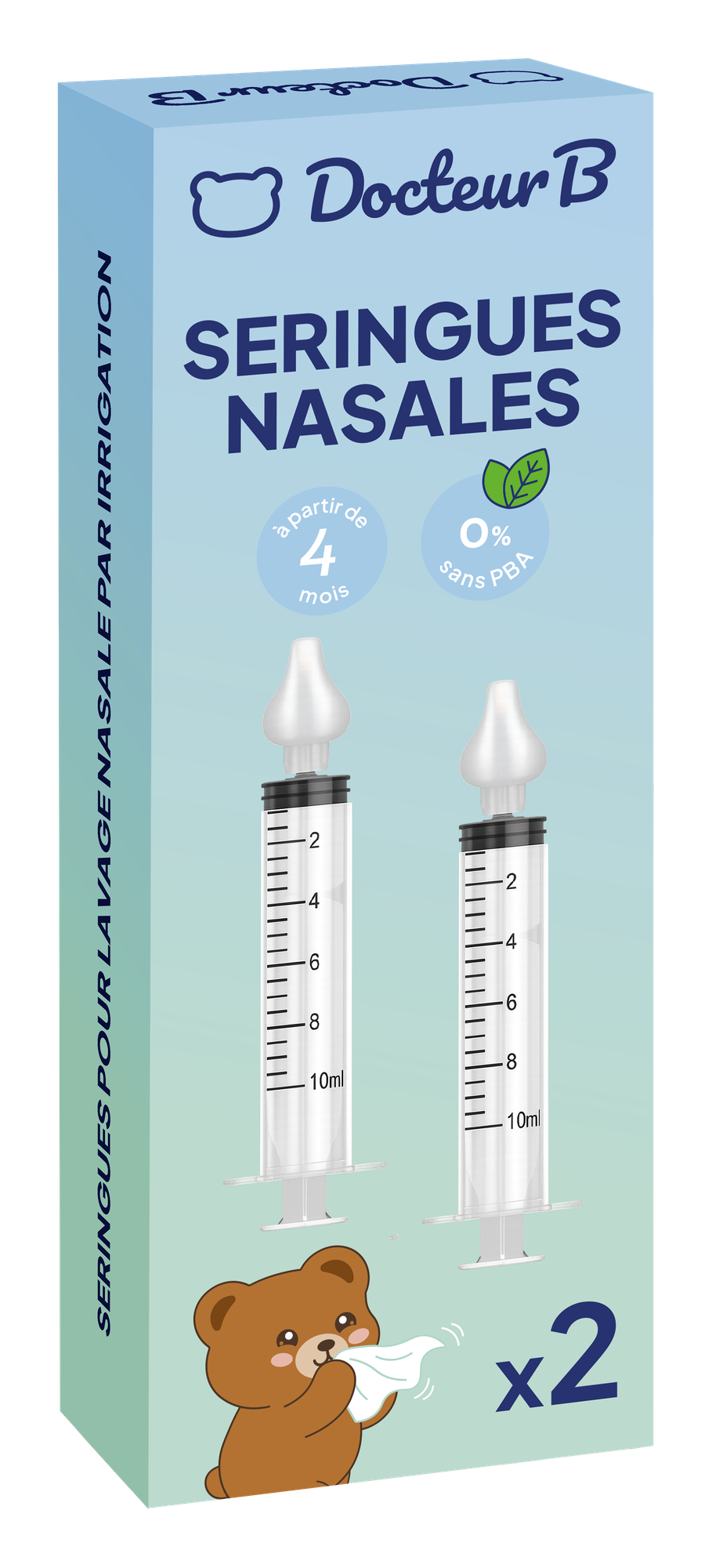 Seringue nasale pour irrigation x2 Docteur B