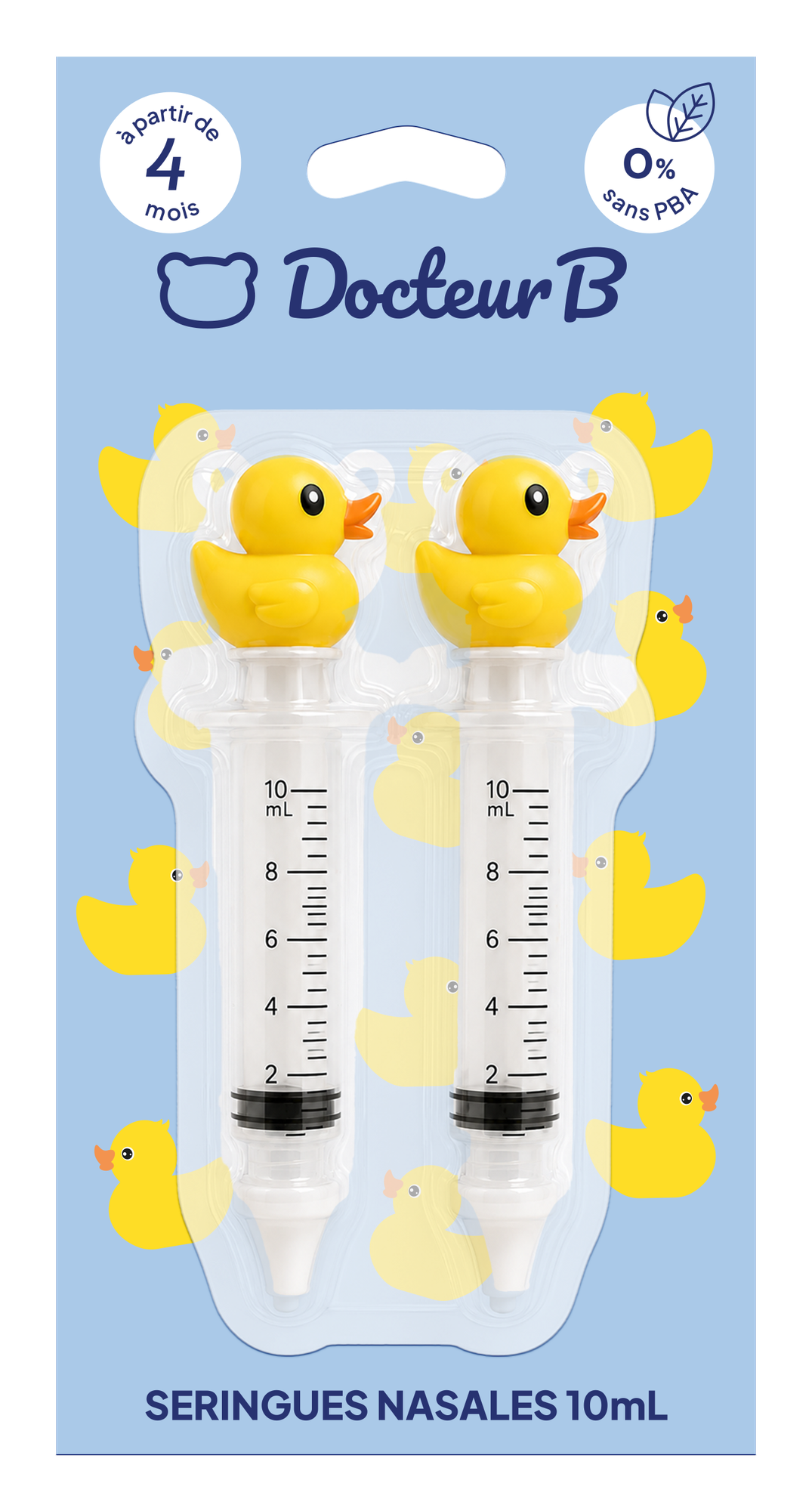 Seringues nasales 10 ml x2 Docteur B - Canard
