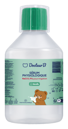 Sérum physiologique NaCl 0,9 % Stérile 500 ml