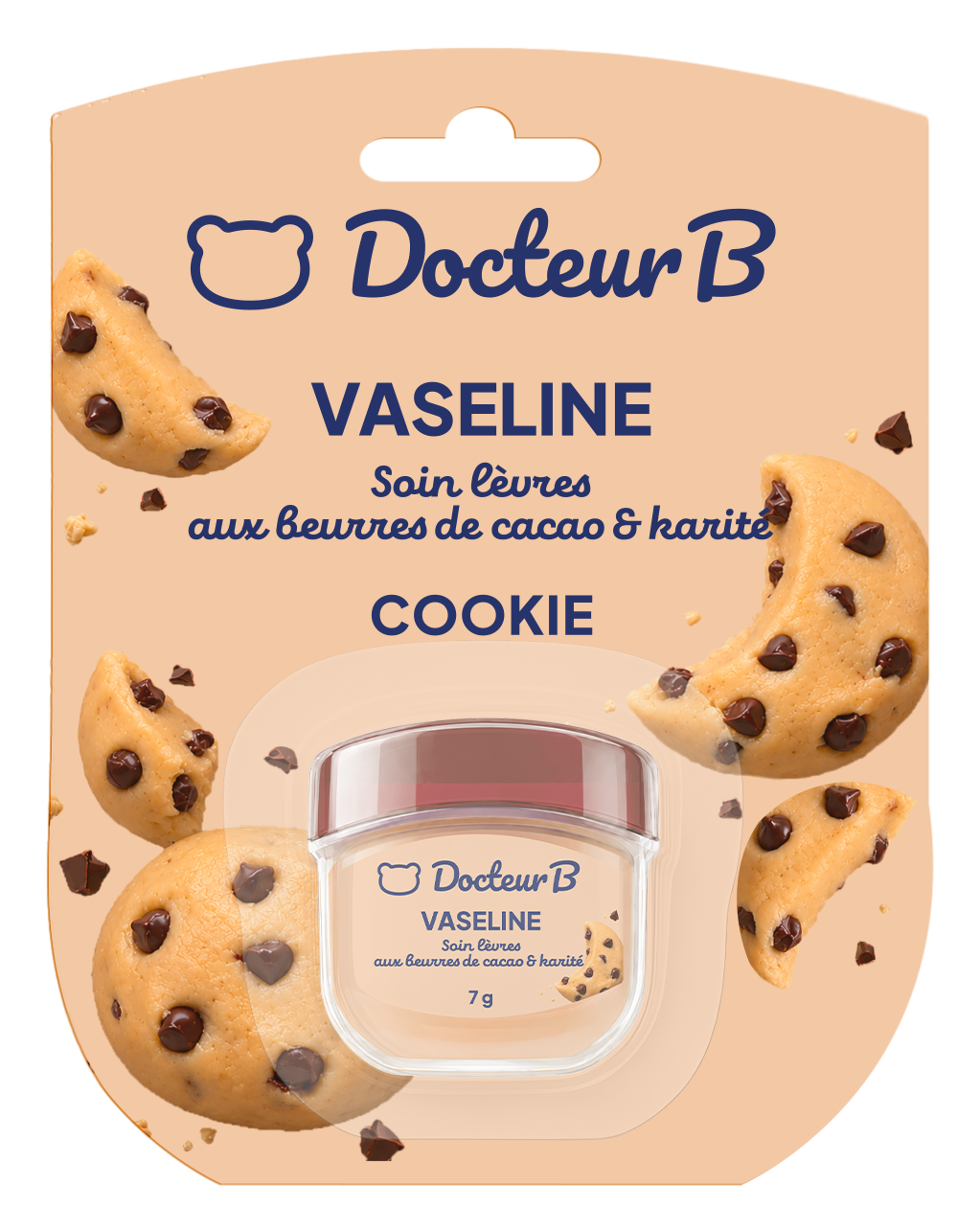 Vaseline soin lèvres 7 g Docteur B - Cookie