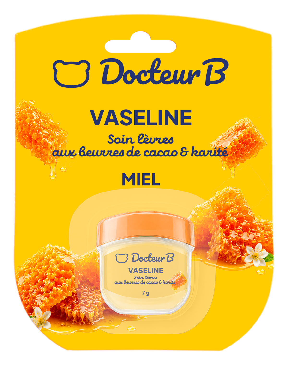 Pot de vaseline - format poche miel