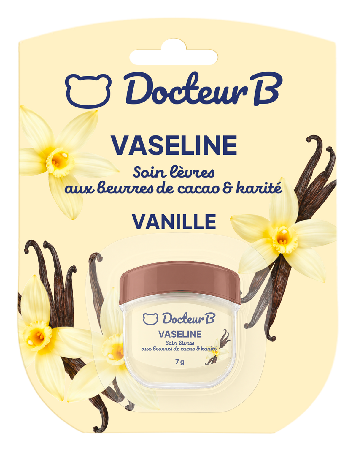 Pot de vaseline - format poche vanille